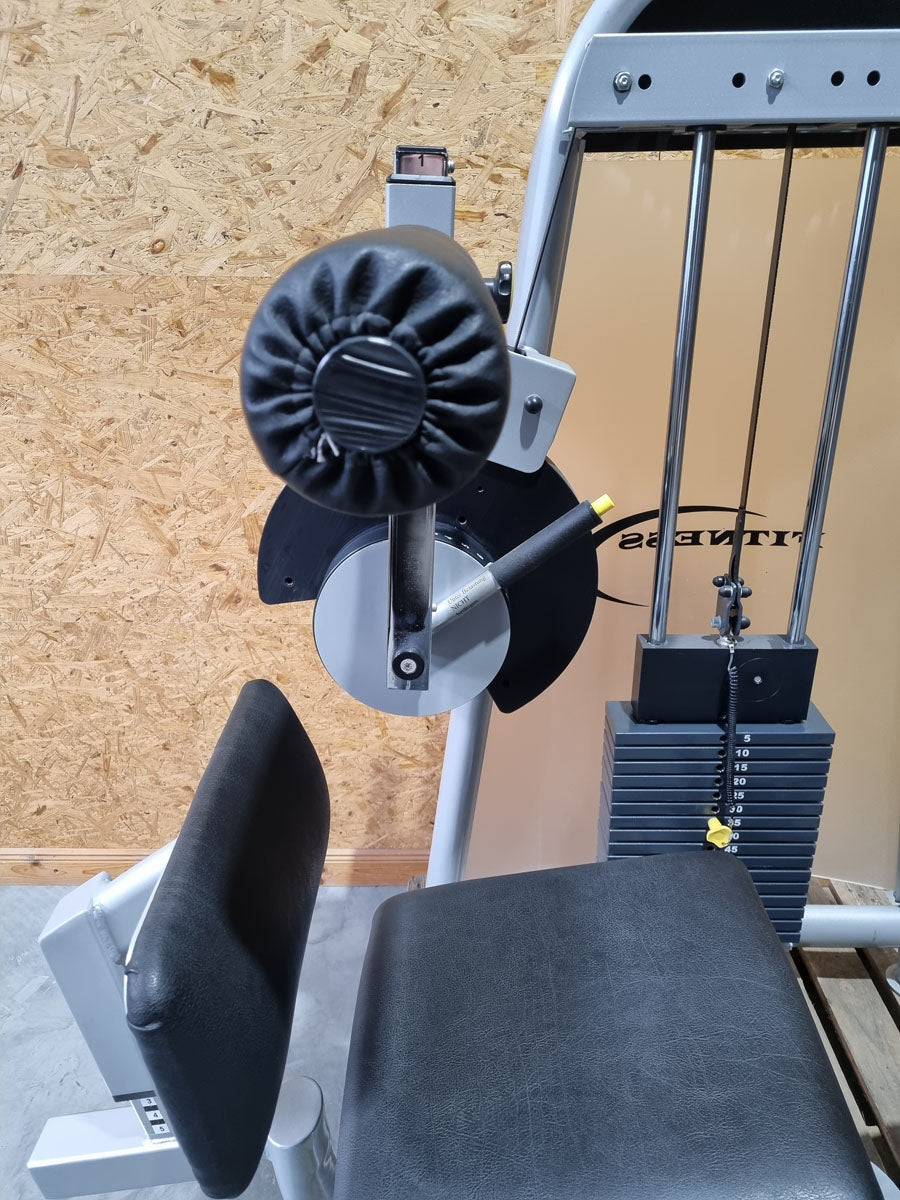 Proxowell/Proxomed Rückenstrecker-beuger Kombi Compass 530, Hyperextension und Bauchmaschine 2 in 1 Kombigerät, 100kg Gewichtsblock mit Feingewicht Abstufung, Rahmenfarbe Silber, gebraucht - überholter Zustand