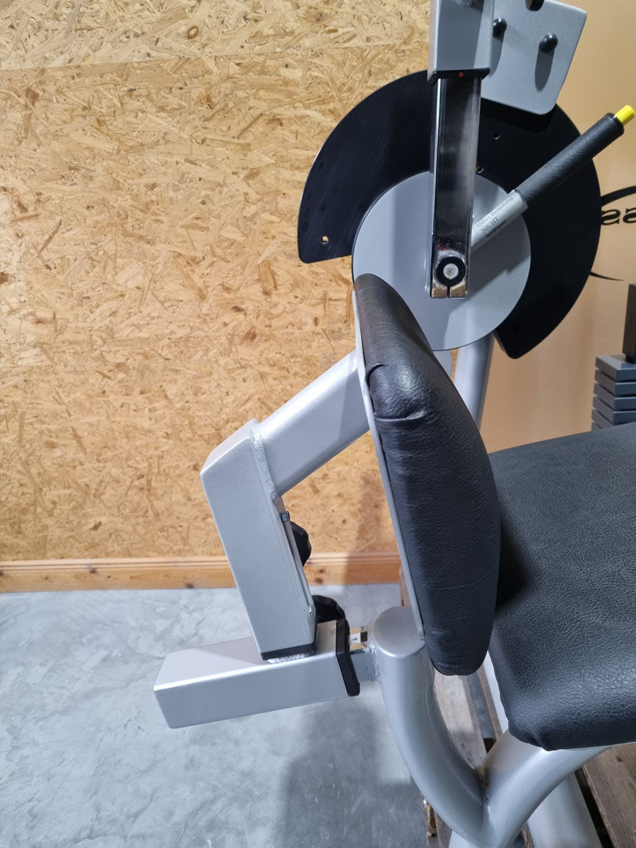 Proxowell/Proxomed Rückenstrecker-beuger Kombi Compass 530, Hyperextension und Bauchmaschine 2 in 1 Kombigerät, Rahmenfarbe Silber, gebraucht - überholter Zustand