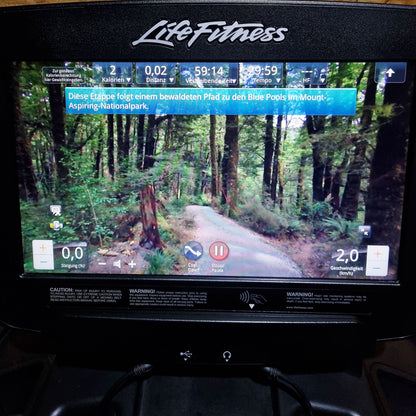 Life Fitness FlexStrider Trainer, Crosstrainer mit variabler Schrittlänge, Discover SE Touch Display Konsole, Elevation Series, gebraucht - überholter Zustand