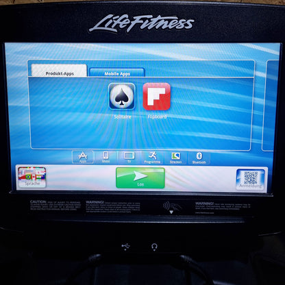 Life Fitness Laufband 95T Treadmill, Discover SE Touch Display Konsole, Elevation Series, gebraucht - überholter Zustand - NEUE Laufdecke