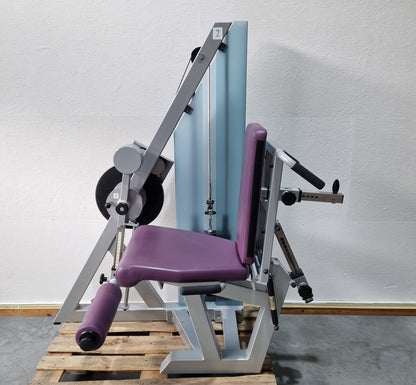 SVG Beinstrecker u. Beinbeuger liegend 2 in 1 Kombigerät, sitzend / liegend verstellbar, MPG, Farbe Silber, gebraucht - überholter Zustand