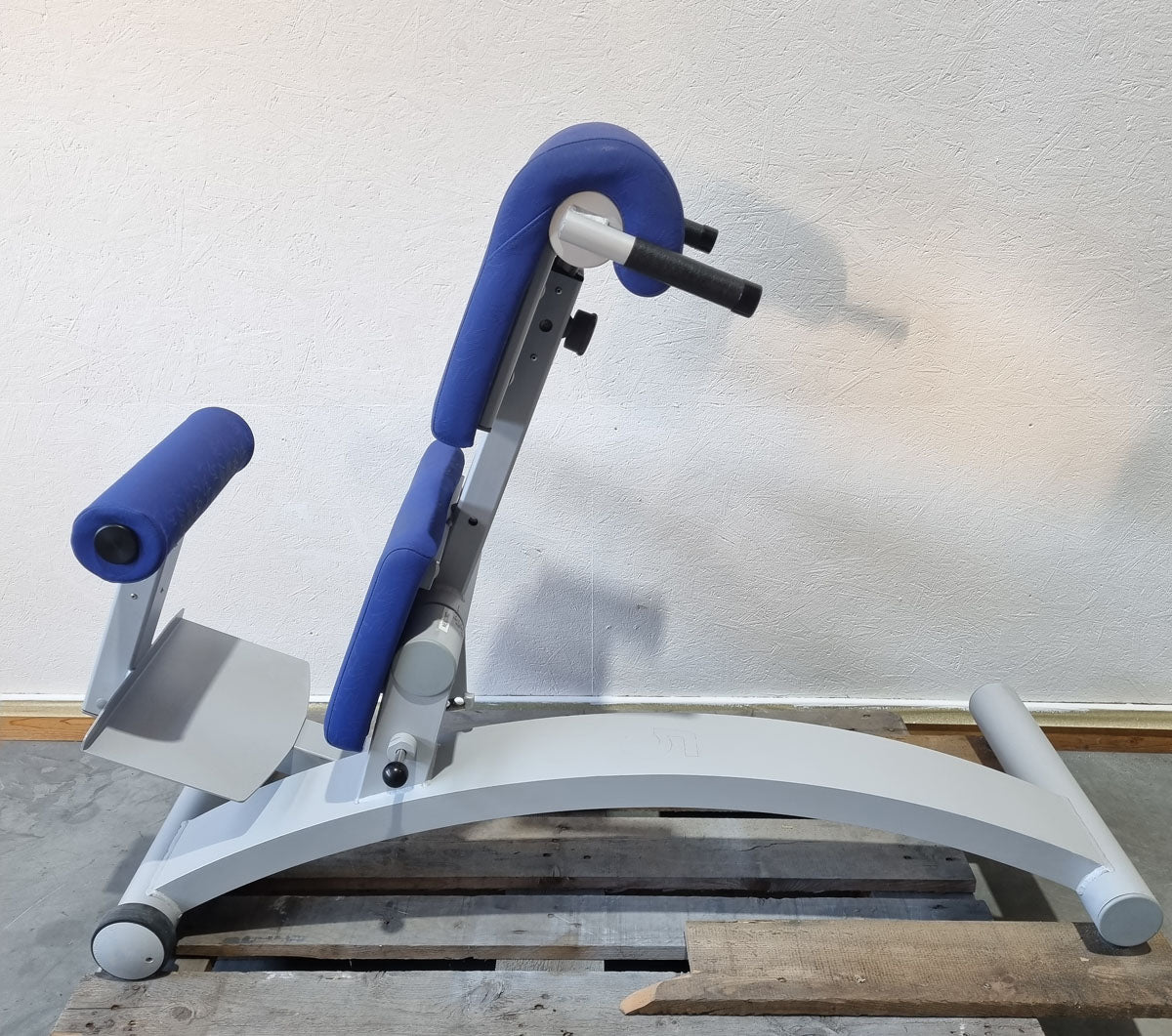 Frei Genius Basic Lateral-Lumbaltrainer, Hyperextension 15 bis 45° verstellbar, Rückenstreckerbank, Rahmenfarbe Silber, gebraucht - überholter Zustand