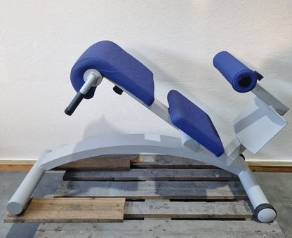 Frei Genius Basic Lateral-Lumbaltrainer, Hyperextension 15 bis 45° verstellbar, Rückenstreckerbank, Rahmenfarbe Silber, gebraucht - überholter Zustand