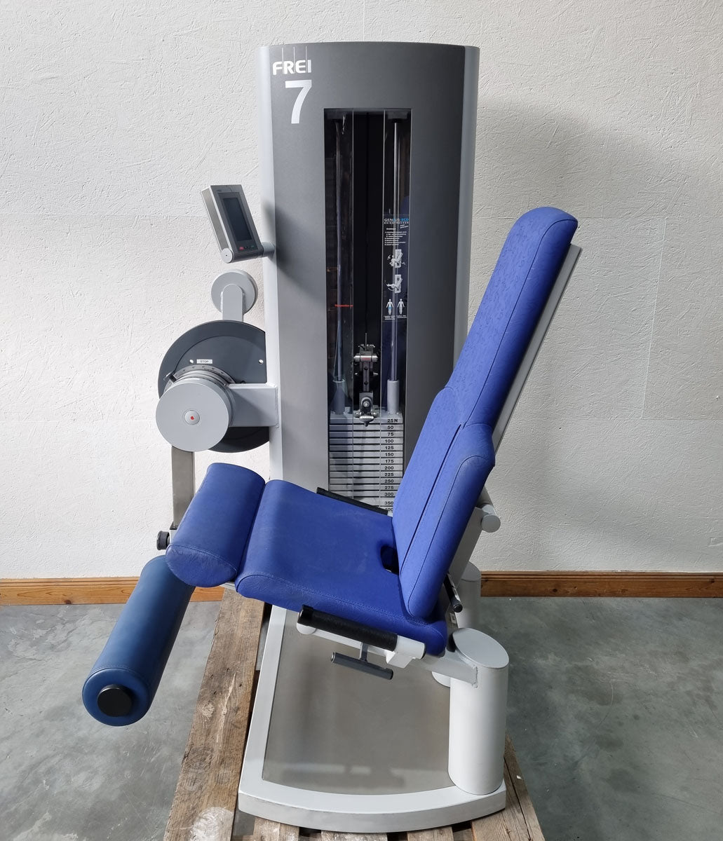 Frei Genius Eco leg extension adjustable, knee extension, leg extension, frame color silver, used - refurbished condition