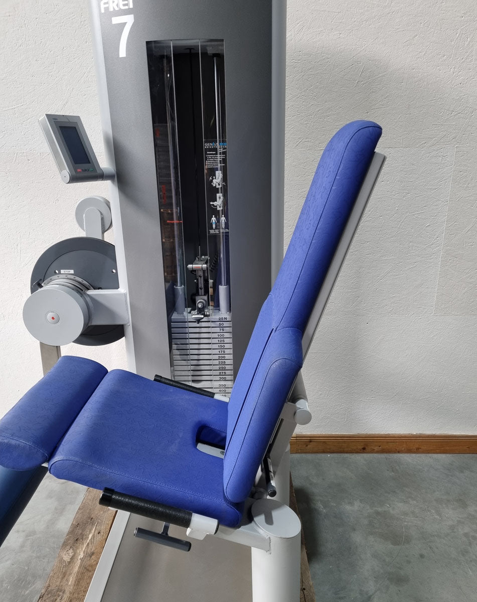 Frei Genius Eco leg extension adjustable, knee extension, leg extension, frame color silver, used - refurbished condition