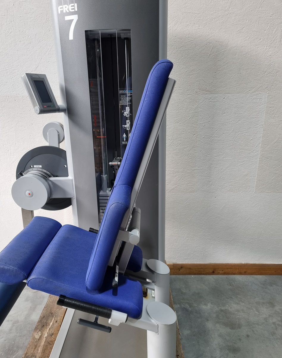 Frei Genius Eco leg extension adjustable, knee extension, leg extension, frame color silver, used - refurbished condition