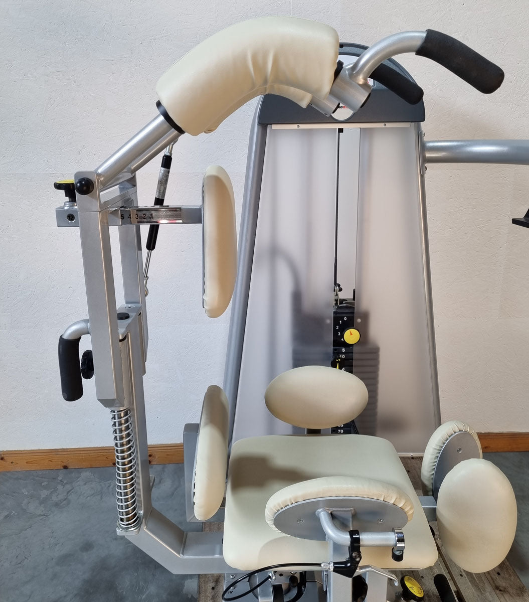 Proxomed Compass 530 Rumpfrotator, Rotator, Rotationsmaschine, Twister, Rotary Torso, seitliche Bauchmuskeln, MPG, Reha, Rahmenfarbe Silber, gebraucht - überholter Zustand