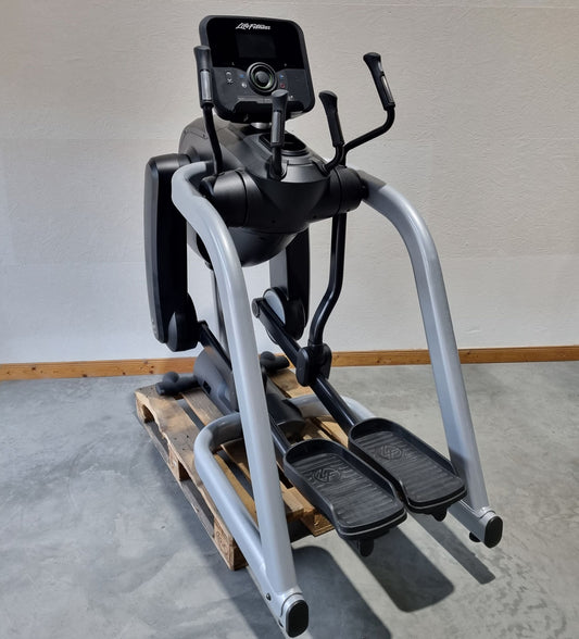 Life Fitness FlexStrider Trainer, variable stride cross trainer, Elevation Series, Explore console, used - refurbished condition