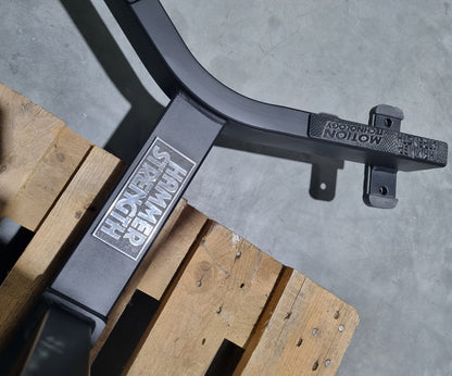 Hammer Strength Hyperextension 45° Rückenstreckerbank verstellbar, Back extension BW-BE, Rahmenfarbe Schwarz, Polsterfarbe Blau, gebraucht - überholter Zustand