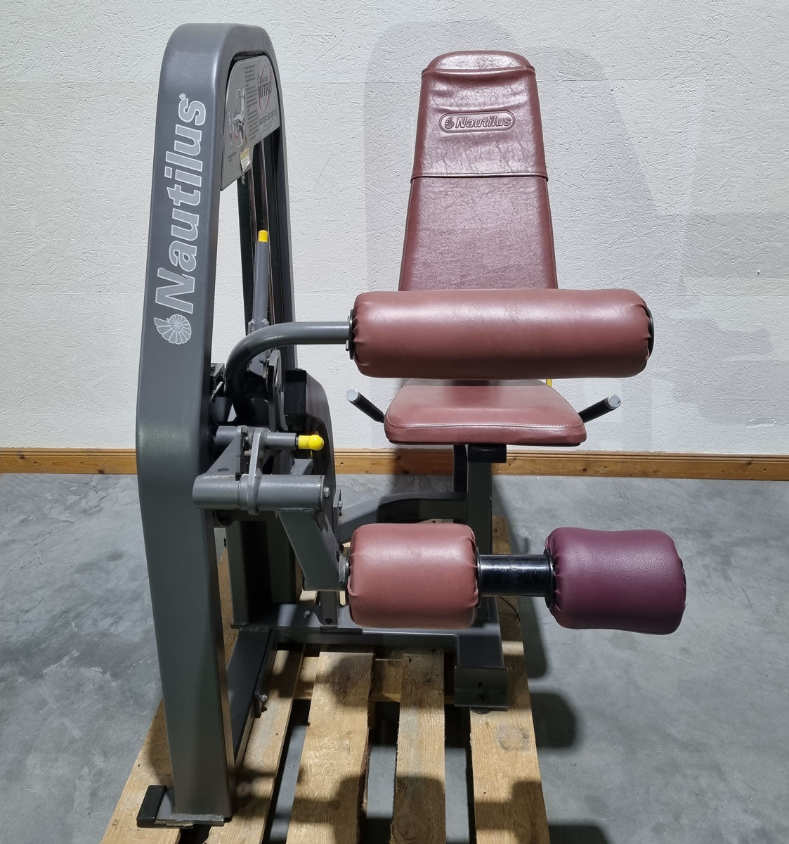 Nautilus Nitro Beinstrecker und Beinbeuger sitzend, 2 Geräte im Set, Leg Curl and Leg Extension seated, Rahmenfarbe Anthrazit, gebraucht - überholter Zustand