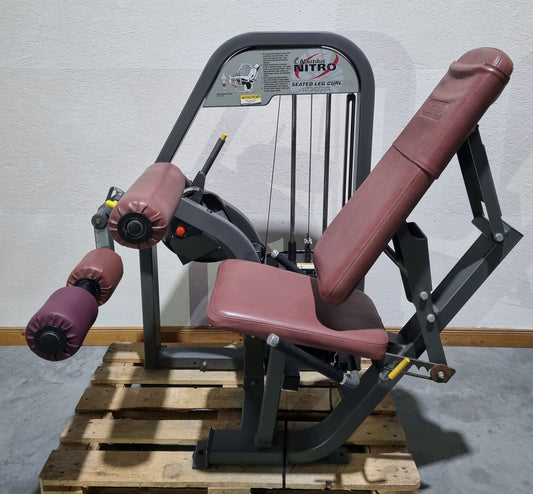 Nautilus Nitro leg extension and leg curl seated, 2 machines in a set, leg curl and leg extension seated, frame color anthracite, used - refurbished condition