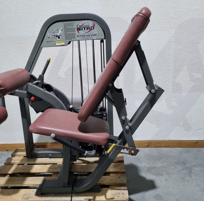 Nautilus Nitro Beinstrecker und Beinbeuger sitzend, 2 Geräte im Set, Leg Curl and Leg Extension seated, Rahmenfarbe Anthrazit, gebraucht - überholter Zustand