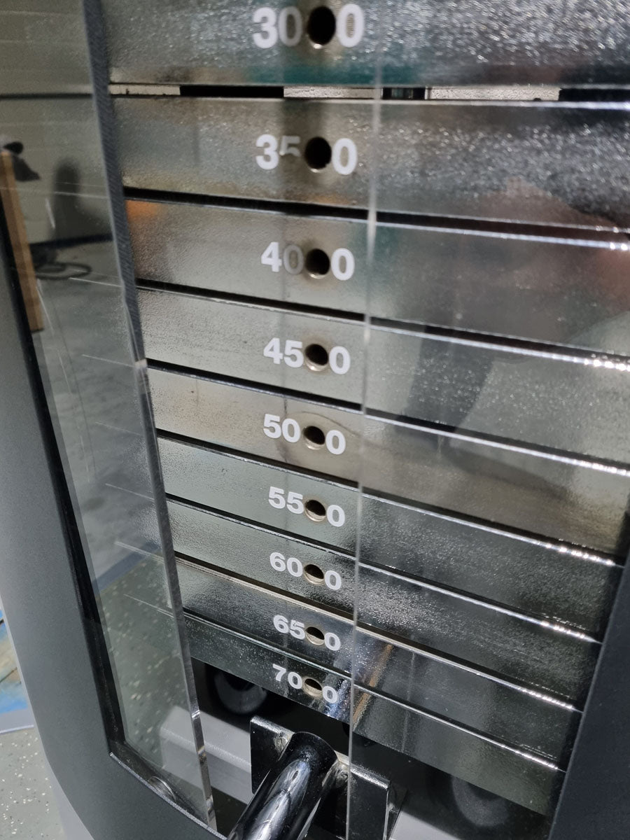 Frei Genius Lateral-Zug, Latzug von Oben mit Seilzug, Lat-Machine, Pulldown, Rahmenfarbe Silber - gebraucht - überholter Zustand