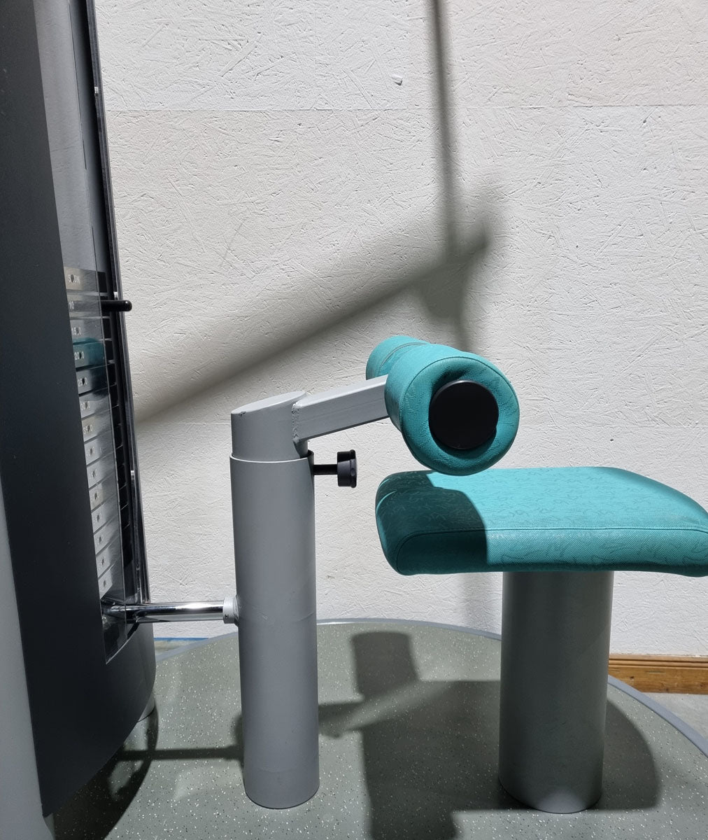 Frei Genius Lateral-Zug, Latzug von Oben mit Seilzug, Lat-Machine, Pulldown, Rahmenfarbe Silber - gebraucht - überholter Zustand