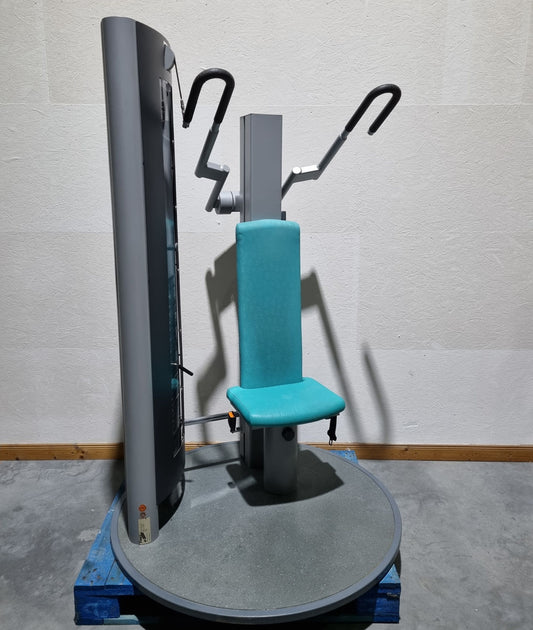 Frei Genius shoulder blade fixator and support bar - lat pulldown and dips - 2-in-1 combination device, frame color silver - used - refurbished condition