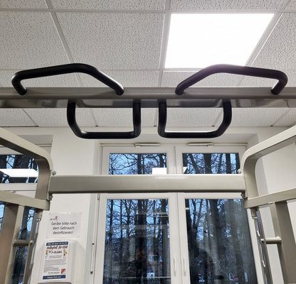 DankSport Enger Doppel Kabelzug höhenverstellbar und Multipresse geführt - 2 in 1 Kombigerät - Dual adjustable Cable Pulley and Smith Machine - 2x 100kg Gewichtsblöcke - Silber - NEU