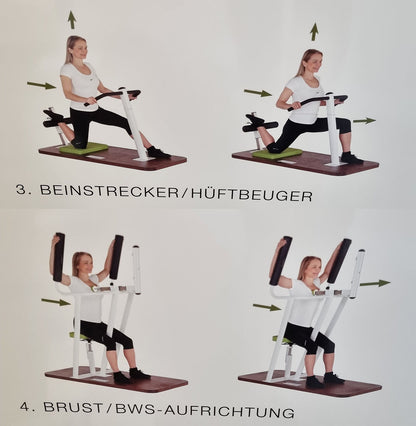 Dr. Wolff Get Flexible Zirkel, 4er Set Beweglichkeitstraining für Rücken und Gelenke, Beweglichkeitszirkel, Rückenzirkel zum dehnen, gebraucht - guter Zustand