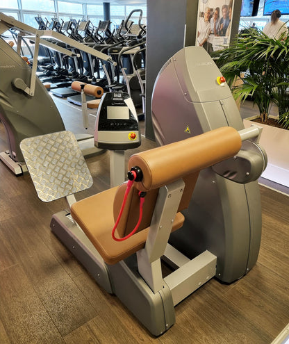 Milon 9-seater PREMIUM strength circuit, built in 2017, housing in anthracite stone, upholstery brown, including LED traffic light, used, overhauled and as good as new - top condition