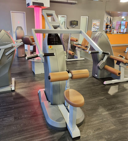 Milon 8-seater PREMIUM strength circuit, built in 2017, housing in anthracite stone, upholstery brown, including LED traffic light, top condition, used - overhauled and as good as new