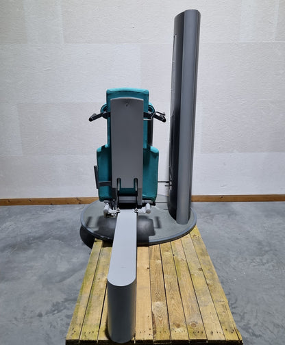 Frei Genius functional leg press - adjustable leg press, frame color silver, upholstery color turquoise, used - refurbished condition