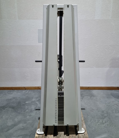 Competition Line, Rudern mit Bruststütze und Einstiegshilfe, Row, Lat-Rudern, Rahmenfarbe Weiß, gebraucht - überholter Zustand
