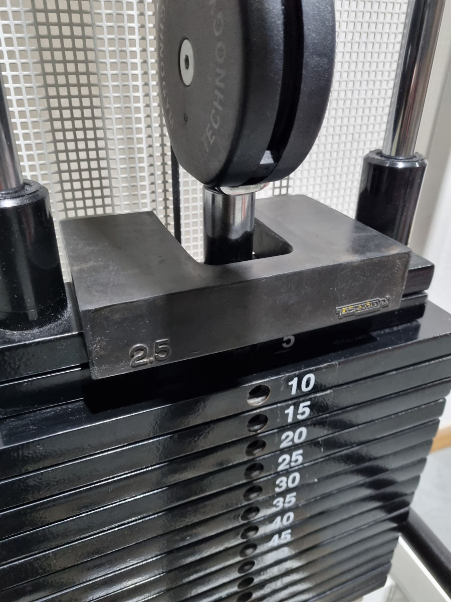 Technogym Ercoline Rehab, Kabelzug höhenverstellbar, Seilzug, Zugapparat 80kg, Rahmenfarbe Weiß, gebraucht - überholter Zustand