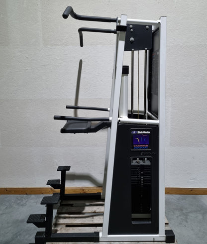 Stairmaster Gravitron 2000 AT Dip-Chin, Dip-Klimmzugmaschine mit Gewichtsunterstützung, Rahmen Weiß, gebraucht - überholter Zustand