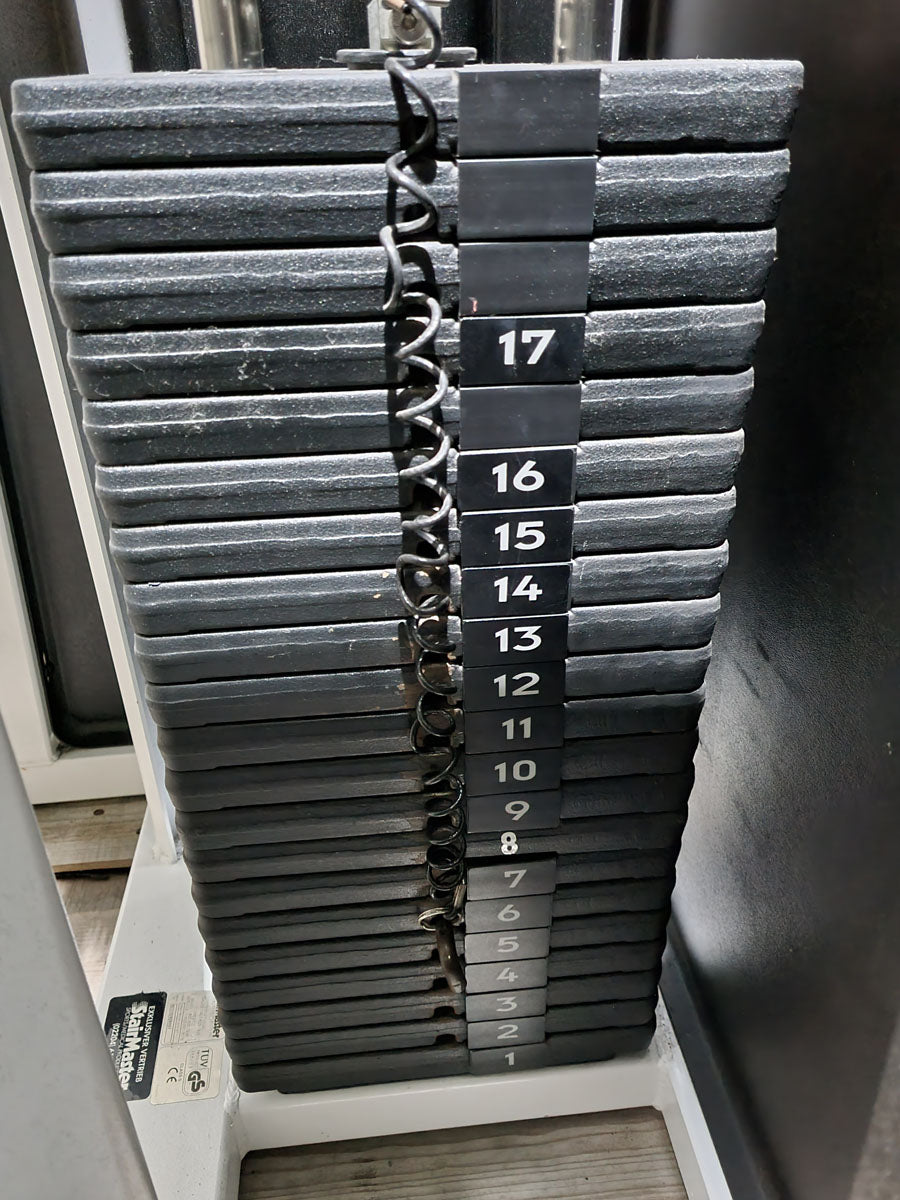 Stairmaster Gravitron 2000 AT Dip-Chin, Dip-Klimmzugmaschine mit Gewichtsunterstützung, Rahmen Weiß, gebraucht - überholter Zustand