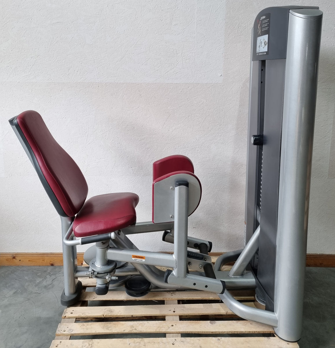 Life Fitness Abductor Machine, Hip Abduction Abductor, Signature Series, Frame Color Silver, Used - Refurbished Condition