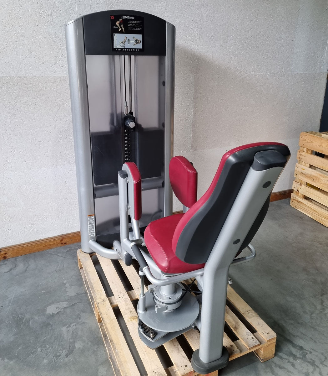 Life Fitness Abductor Machine, Hip Abduction Abductor, Signature Series, Frame Color Silver, Used - Refurbished Condition