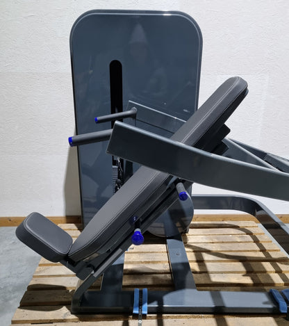 Milon Milcanic shoulder press, shoulder press, 120 kg weight block, overhead press, anthracite frame, used - display piece - top condition