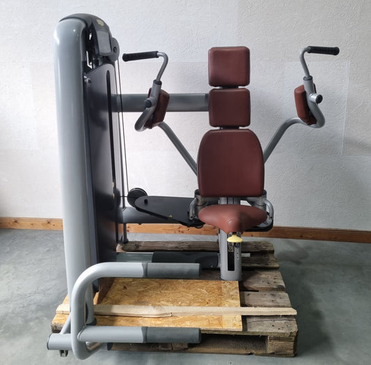 Technogym Butterfly, Pectoral Fly, Entry Aid, Selection Line - New model with plastic cover, frame color silver, used - refurbished condition
