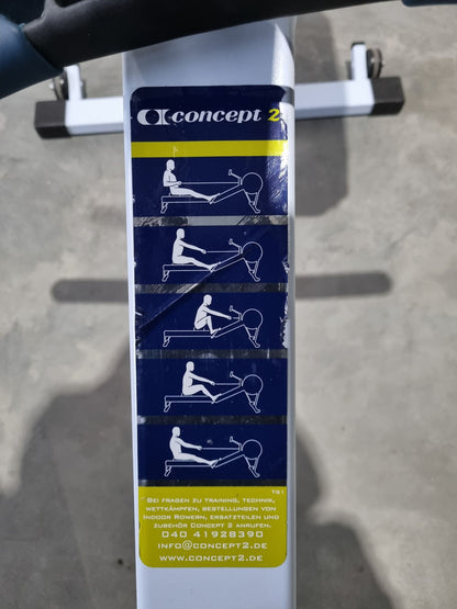 Concept2 Rudergerät mit PM5 Monitor - Farbe Blau - gebraucht - geprüfter Zustand