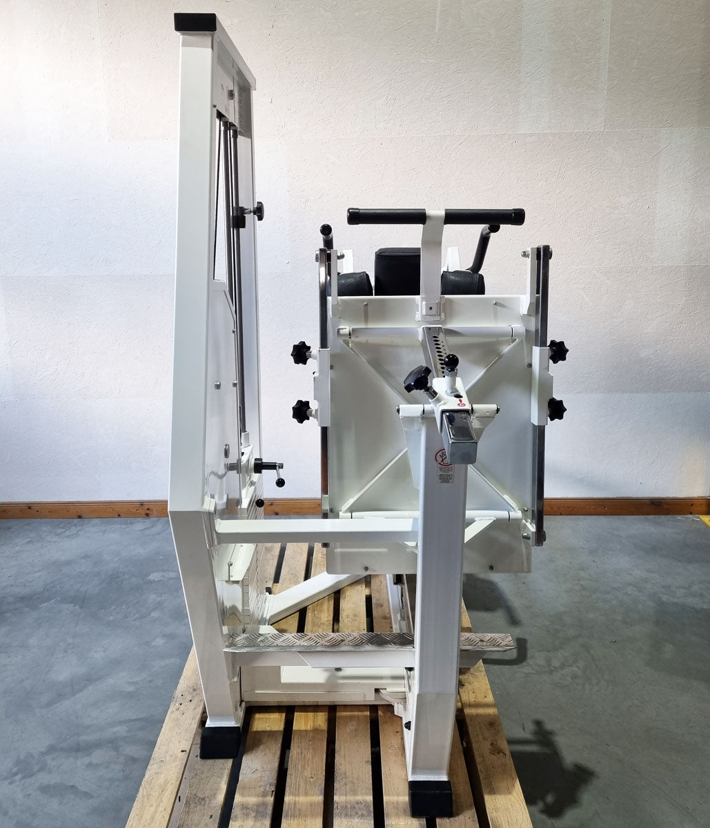 MKB Reha functional press, adjustable leg press, tilting gyroscope, MPG, frame color white, used - refurbished condition