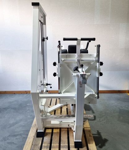 MKB Reha functional press, adjustable leg press, tilting gyroscope, MPG, frame color white, used - refurbished condition