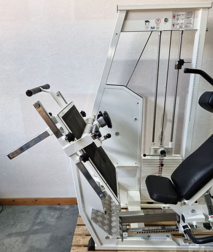 MKB Reha functional press, adjustable leg press, tilting gyroscope, MPG, frame color white, used - refurbished condition