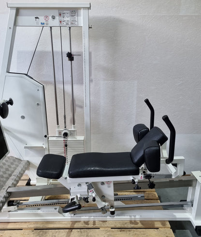 MKB Reha functional press, adjustable leg press, tilting gyroscope, MPG, frame color white, used - refurbished condition