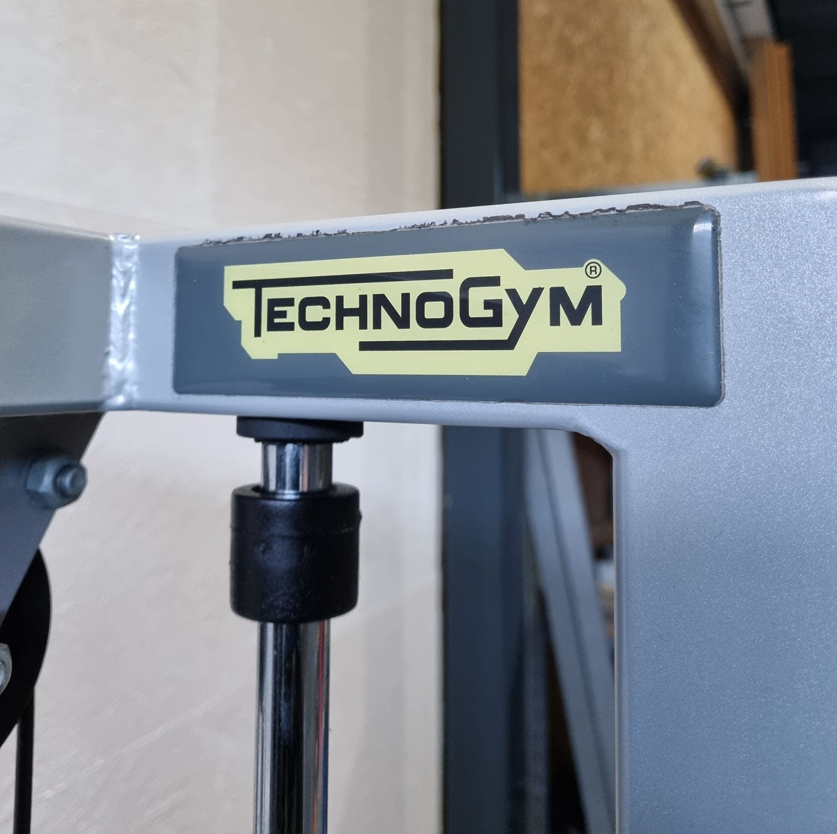 Technogym seated dip, triceps machine, support press, arm extension, frame color silver, Silverline, used - refurbished condition