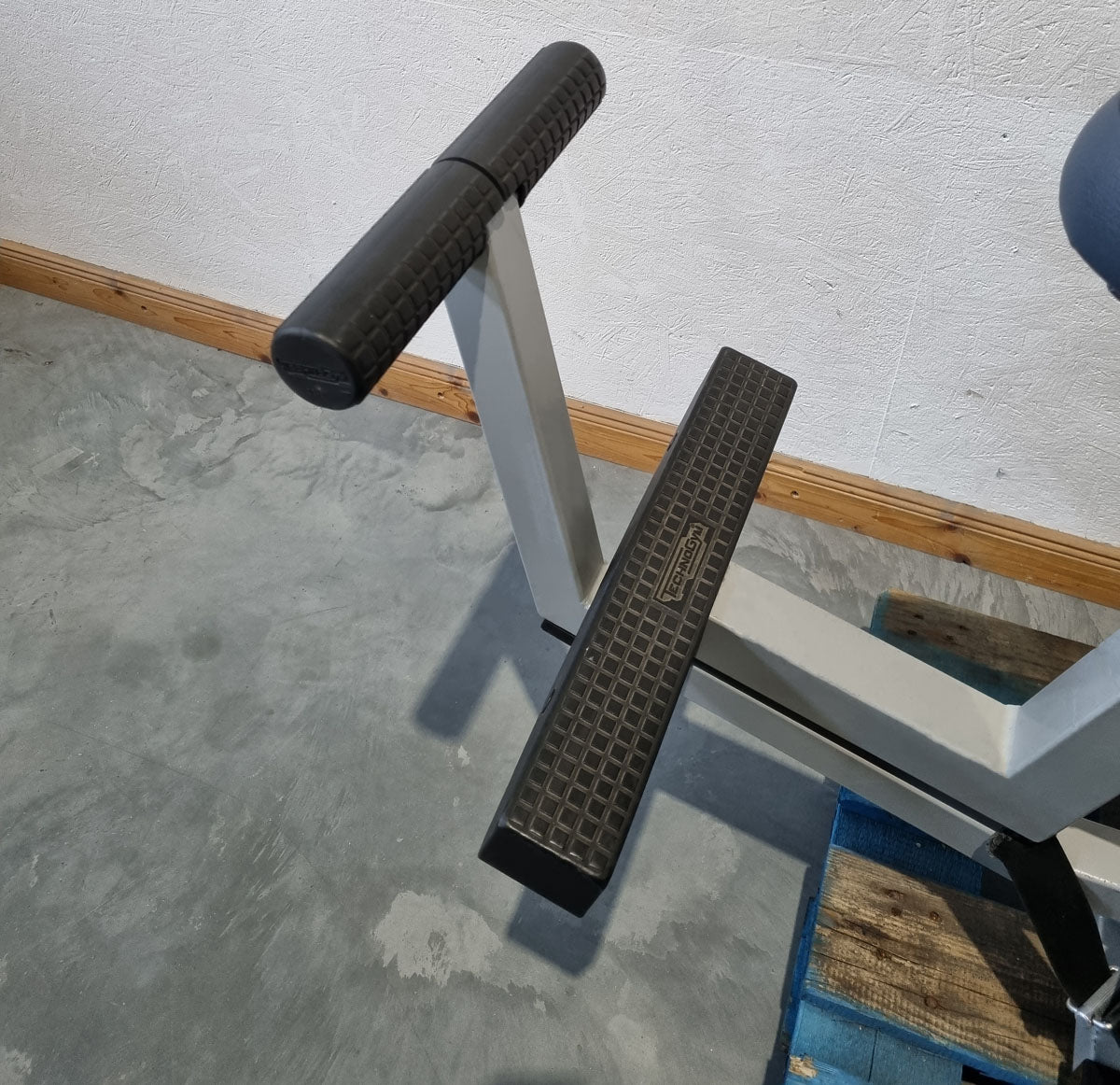 Technogym seated dip, triceps machine, support press, arm extension, frame color silver, Silverline, used - refurbished condition