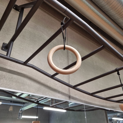 14 Meter Lange Monkey Bar Kletterstange zum Hangeln, Klimmzüge etc, Hangelgerüst, Affenleiter Rig wie bei Ninja Warrior, gebraucht - guter Zustand