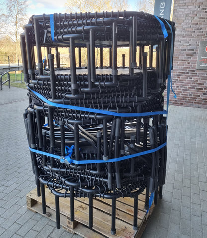 Bellicon Trampoline, Set 22 Stück, Jumping Fitness, mit T-Stangen, Hexagonal 6 Eckig, Original Qualität, gebraucht - geprüfter Zustand