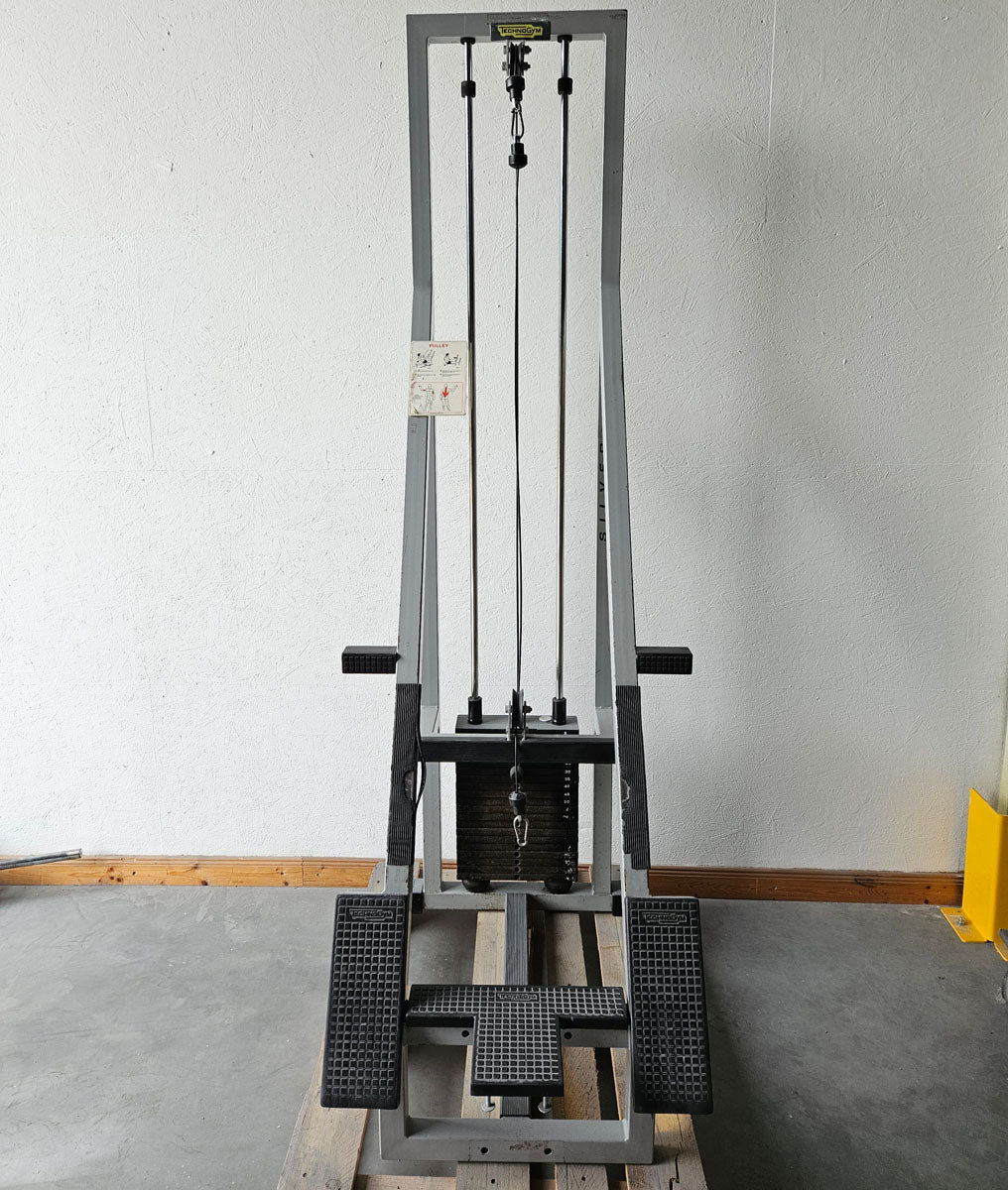 Technogym Rudern am Kabel, Ruderzug Turm, Long Pulley Row, Ruderstation, Silverline, Oldschool Bodybuilding, gebraucht - mit Gebrauchsspuren