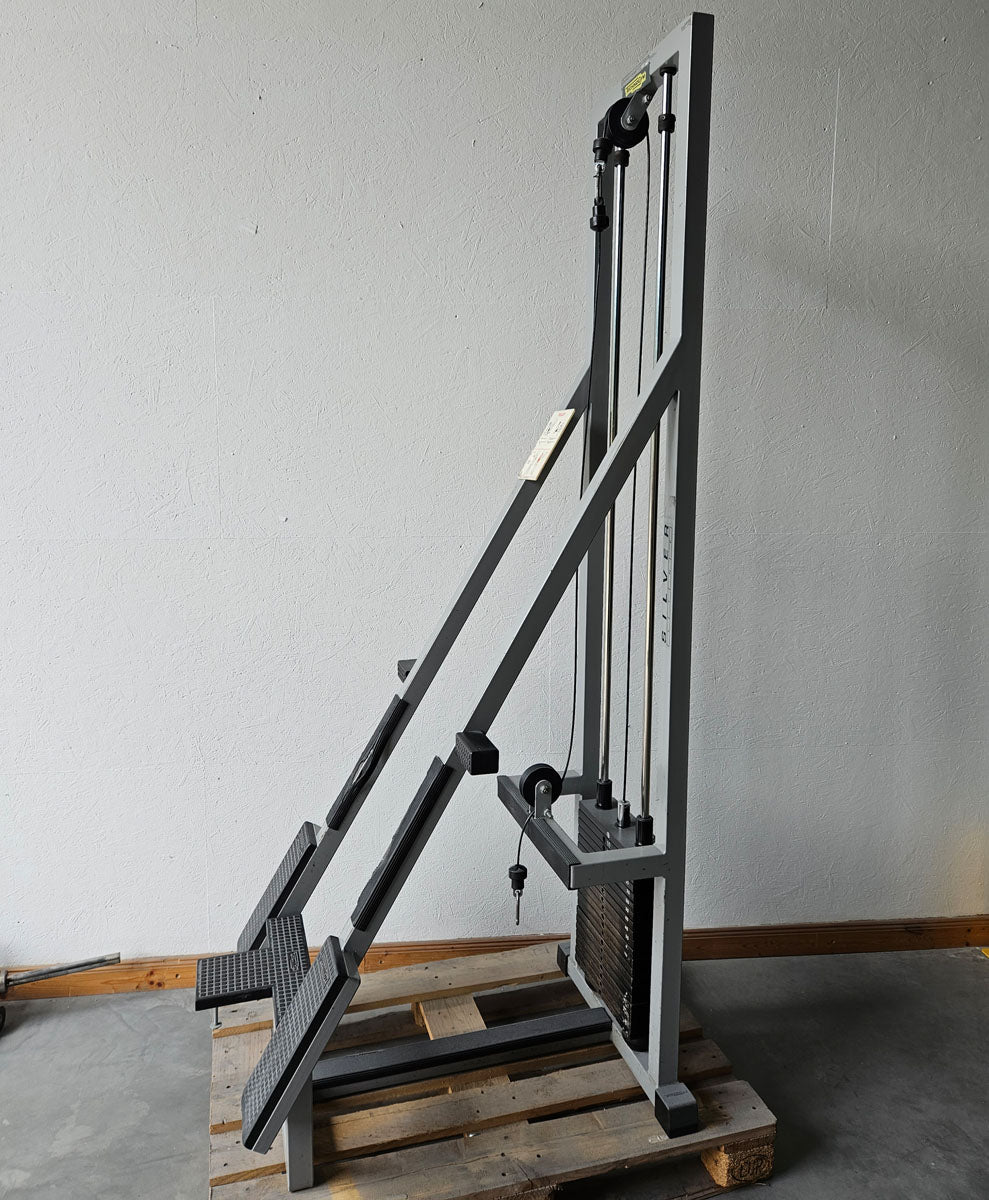 Technogym Rudern am Kabel, Ruderzug Turm, Long Pulley Row, Ruderstation, Silverline, Oldschool Bodybuilding, gebraucht - mit Gebrauchsspuren