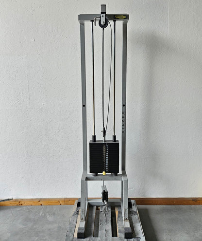 TechnoGym 2x Kabelzug, Cable Crossover, Seilzug von oben und unten, Silverline, Oldschool, Rahmenfarbe Silber, gebraucht - mit Gebrauchsspuren