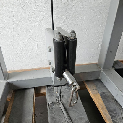 TechnoGym 2x Kabelzug, Cable Crossover, Seilzug von oben und unten, Silverline, Oldschool, Rahmenfarbe Silber, gebraucht - mit Gebrauchsspuren