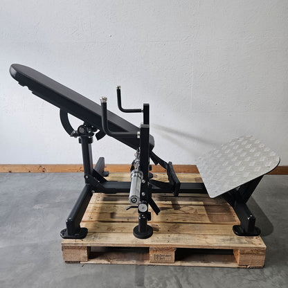 DankSport Hip Thrusts Maschine - Gluteusmaschine - Glute Trainer - Pomaschine Plate loaded Kraftgerät für Gesäßmuskel - Schwarz - NEU