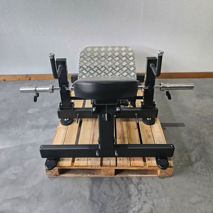 DankSport Hip Thrusts Maschine - Gluteusmaschine - Glute Trainer - Pomaschine Plate loaded Kraftgerät für Gesäßmuskel - Schwarz - NEU