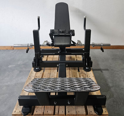 DankSport Hip Thrusts Maschine - Gluteusmaschine - Glute Trainer - Pomaschine Plate loaded Kraftgerät für Gesäßmuskel - Schwarz - NEU
