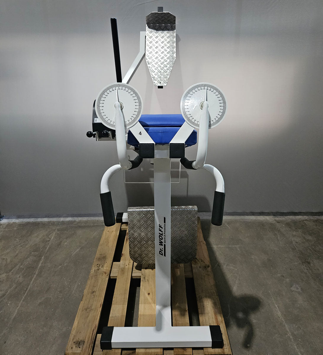 Dr. Wolff Flex Check, mobility measurement, white, black upholstery, used - tested condition