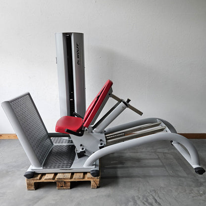 Dr. Wolff Leg Press 806 Variant XS - extra space-saving design, similar to functional press, device from prevention park, frame color silver, used - refurbished condition